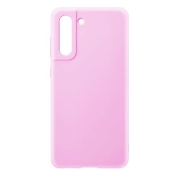 Capa de Silicone Macio para Samsung Galaxy S21 Rosa